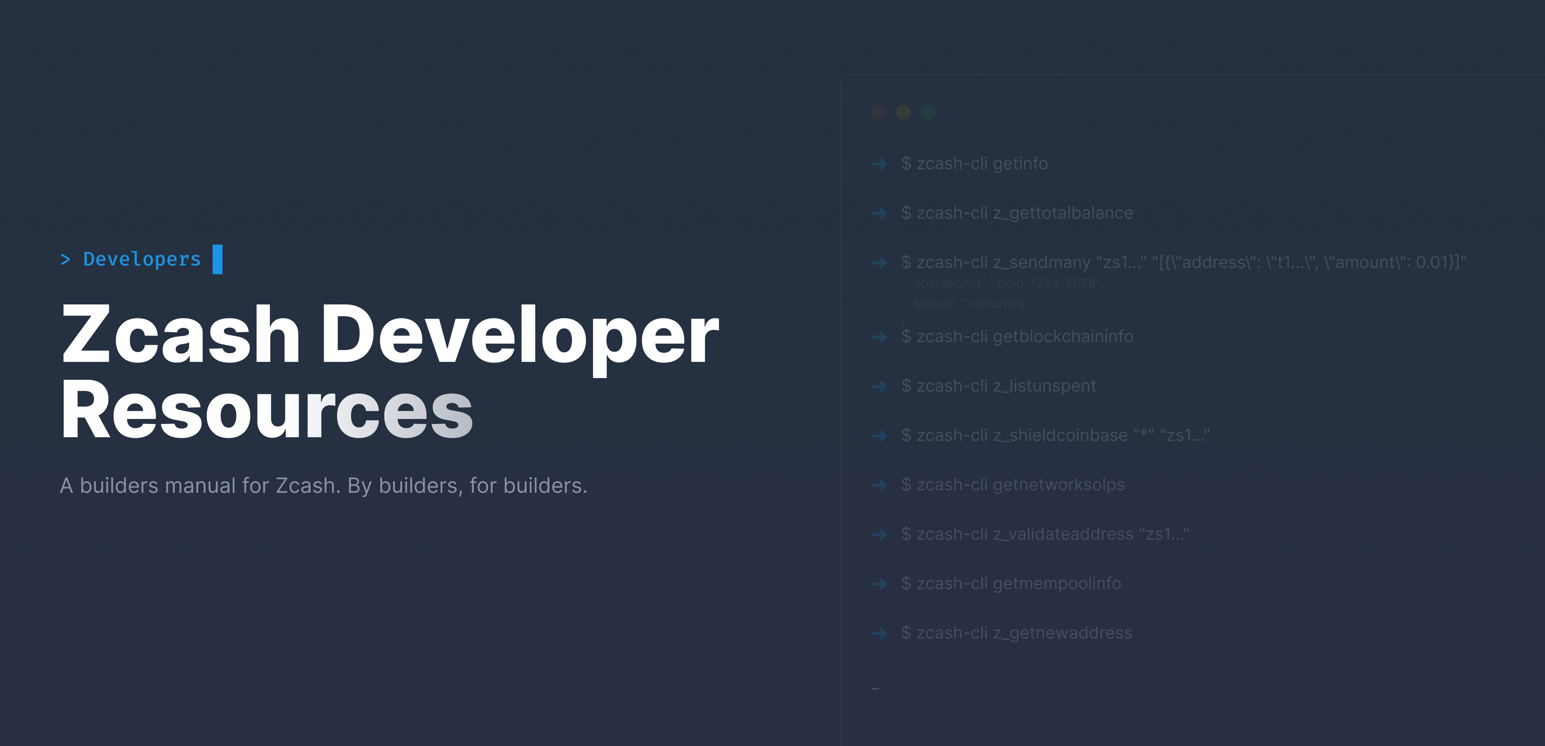 Zcash Developer Resources
